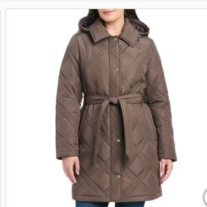 New YorkJones New York Women's Belted Quilt Jacket, Nwt